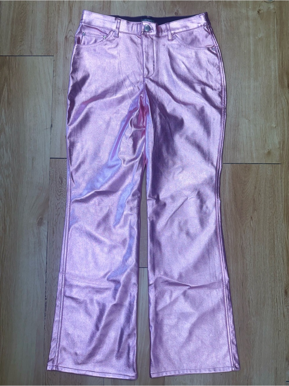 wild fable Metallic Rose High-Rise Pants - Picture 3 of 4